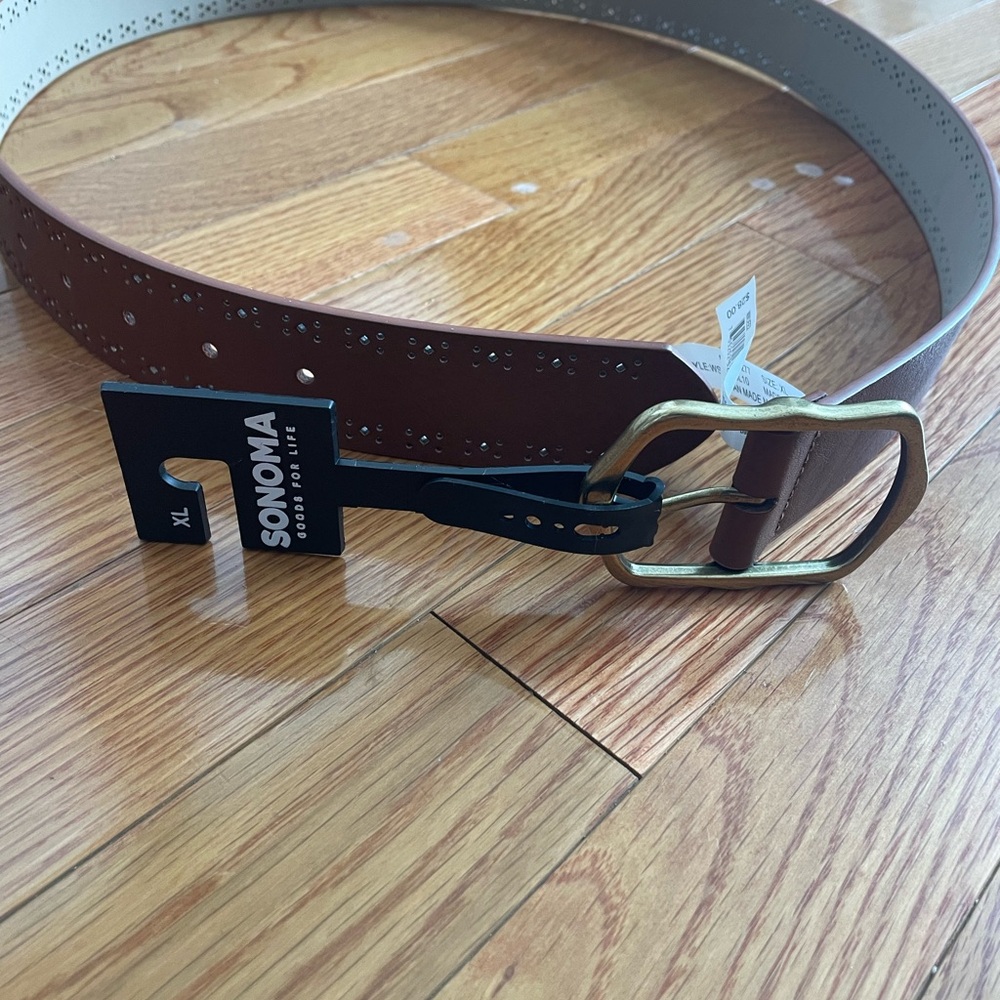 Sonoma women’s casual Brown Belt with‎ Gold Buckle XL NWT - Picture 6 of 12